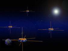 MMS Spacecraft in formation